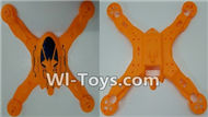 Lead Honor LH-X14 X14C X14DV X14WF Parts-02 Upper and bottom shell cover,Canopy-Orange,Lead Honor LH-X14 X14C X14DV X14WF RC Quadcopter Drone Spare Parts Accessories,LH-X14 Replacement parts